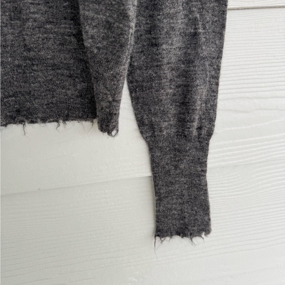 ZARA Women’s Turtleneck Sweater Gray Size S Alpaca Wool Blend NWT - Picture 7 of 10